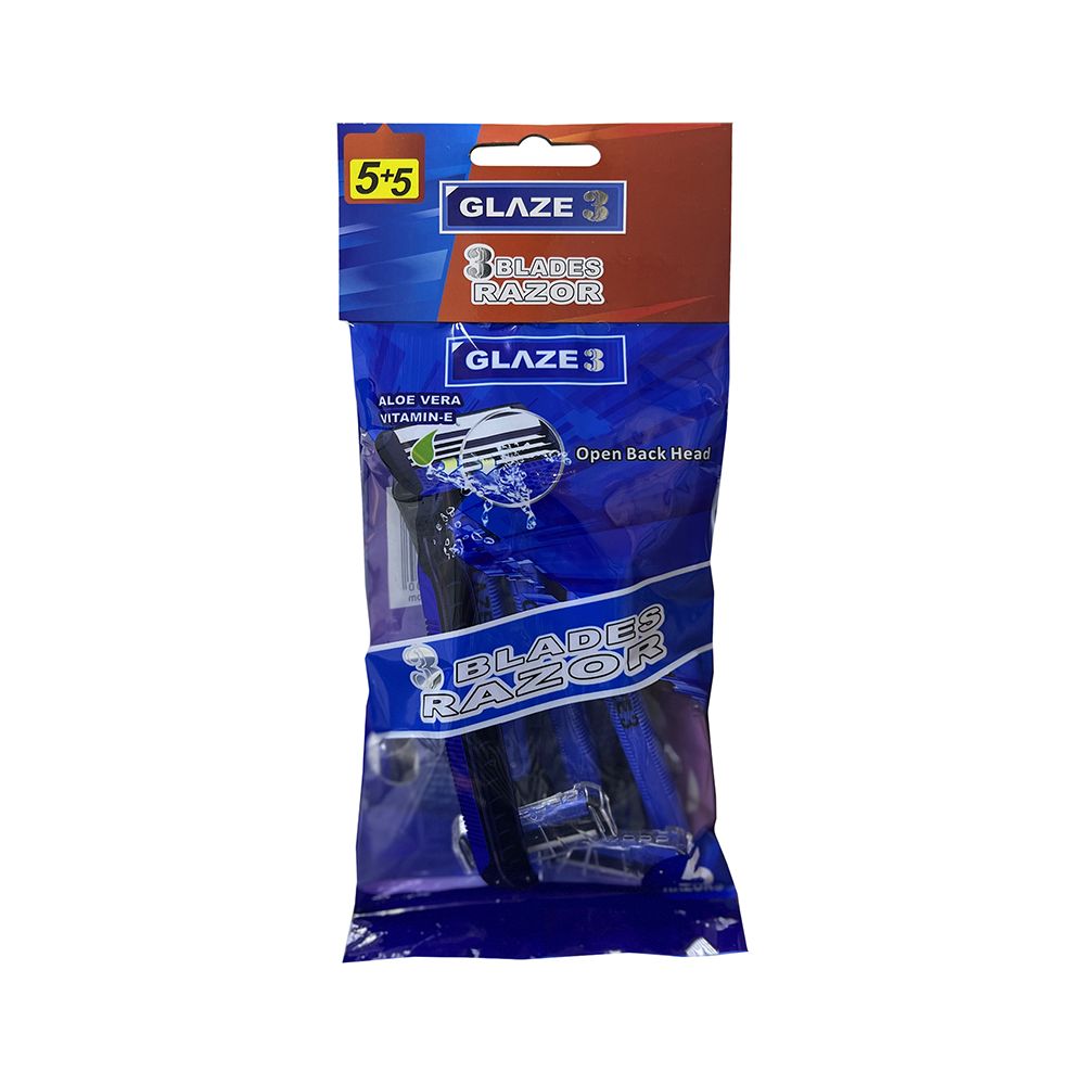 GLAZE-3 Disposable Razor 5+5 offer pack 
