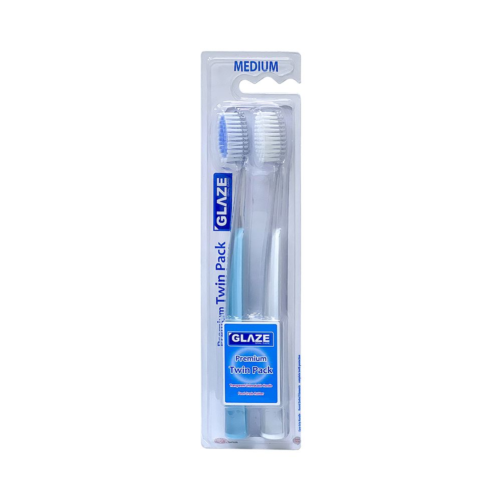 GLAZE TOOTHBRUSH-PREMIUM TWIN PACK