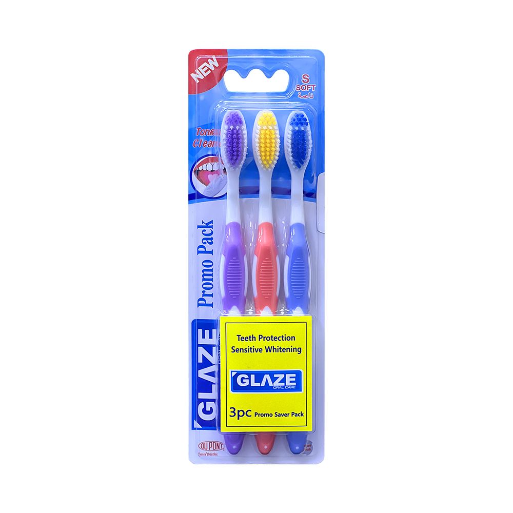 GLAZE TOOTHBRUSH - 3pc PACK