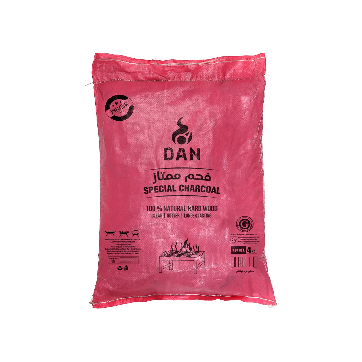 DAN MUMTHAZ CHARCOAL RED 4KG