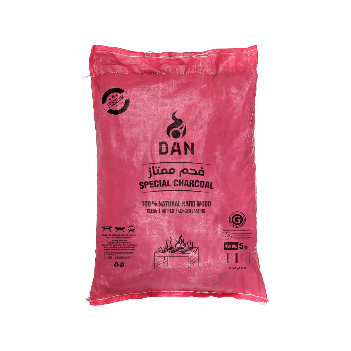 DAN MUMTHAZ  CHARCOAL RED 5KG